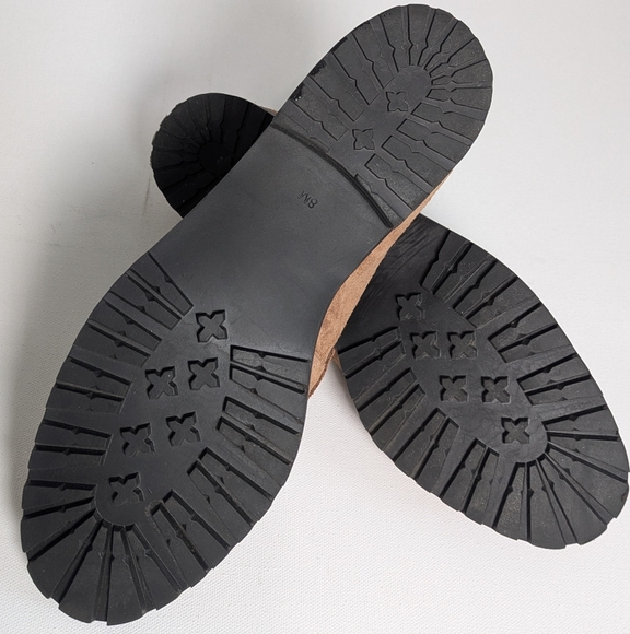 Talbot New Women's Cassidy Sherpa Loafers Moccasin Suede Brown Size 8 Cozy Foam - Picture 8 of 9